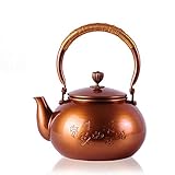 Teekanne reiner lila Kupfertopf handgemachter Tee Kupfertopf Kung Fu Tee Set Teekanne Pflaumenblütenmuster Wasser Teekessel 800