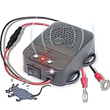 Dianyuan Marderschreck Auto,Marderschutz für Haus und Auto,Anschluss an 12V Autobatterie für Auto, KFZ, PKW, Fahrzeug