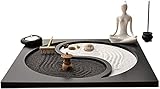 WQQLQX Statue Zen Garden Statue Skulptur Desktop Meditation Yoga Figur Dekoration Feng Shui Dekoration Bagua Micro Landschaftshandwerk Skulpturen (Color : A)