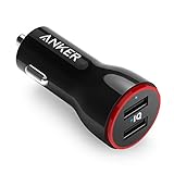 Anker PowerDrive 2 Auto Ladegerät 24W / 4.8A 2-Port USB Kfz Ladegerät Power IQ für iPhone XS/XS Max/XR/X/8/7/ iPad Pro/Air 2 /Mini, Note 5/4, LG, Nexus, HTC/Galaxy S7 / S7 Edge, Powerbank