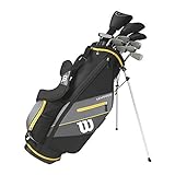 WILSON Herren Ultra XD 2020 Golfschläger Set Mit Stand Tasche Golf Komplettset Eisen Hölzer Driver Bag (Rechtshand/Standardlänge, mit Graphitschaft)