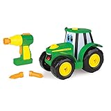 John Deere 46655 Bau-Dir-Deinen-Johnny-Traktor, Kinder Traktor zum Selbstbauen, Hochwertiger Traktor für Kinder ab 18 Monaten, Spielen und Sammeln, Spielzeugtraktor, Weihnachtsgeschenk, ab 18 M