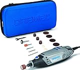 Dremel 3000 Multifunktionswerkzeug (130 Watt, Set mit 15 Zubehörteilen, Variable Drehzahl 10.000-33.000 U/min zum Schneiden, Schleifen, Gravieren, Polieren, Schärfen, Reinigen, Schnitzen, Fräsen)