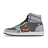 Lucky Tree Herren und Damen Schuhe Mode Coole Animation Printing Custom High Top Atmungsaktive Basketballschuhe Animation Lace Up Art Outdoor Laufschuhe, farbig, 40 2/3 EU