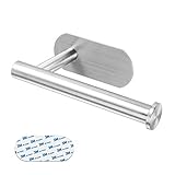 Omasi Toilettenpapierhalter Ohne Bohren, Selbstklebend Toilettenpapierrollenhalter Edelstahl Klopapierhalter WC Papier Halterung Rollenhalter Klorollenhalter Papierhalter für Küche und B
