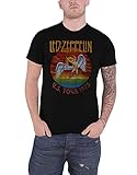 Led Zeppelin Herren Ledzeppelin_usa Tour '75_Men_bl_ts: S T-Shirt, Schwarz (Black Black), S