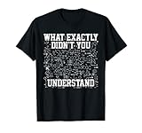 Chemie Mathe Physik Nerd Student T-Shirt - Lustig Geschenk T-S