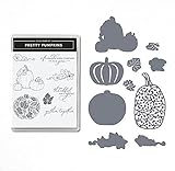 Stanzschablonen für Scrapbooking - Weihnachten Metall Stanzschablonen mit Transparente Stempel ,Briefmarken Schablone Scrapbooking Prägung Kartenherstellung DIY Karte Weihnachtsdeko (A)