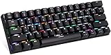 ZJJZ Gaming-Tastatur Kabelgebundener Dual-Modus Akku mit großer Kapazität Ergonomisches S
