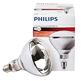 Philips Infrarotlampe 250 Watt BR125IR E27 230-250V Kolben silber Front k