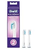 Oral-B Pulsonic Sensitive Aufsteckbürsten für Schallzahnbürsten, 2 Stück