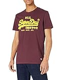 Superdry Mens M1011005A T-Shirt, Deep Port, XL