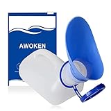 Unisex Töpfchen Urinal für Auto Camping Outdoor Reisen, Urinal für Mann und Frau, Incontinece Pee Flasche, haben eine Abdeckung und Stecker, Kunststoff Urinale, Alter Mann, Kind (1000 ML)