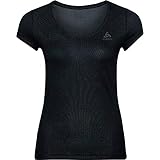 Odlo Damen ACTIVE F-DRY LIGHT Baselayer T-Shirt mit Rundhals, Black, XXL