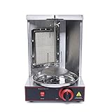 Grill Machine, Gas Doner Kebab Machine Kommerzielle Elektrische Grill Edelstahl Grillmaschine Gaskochmaschine Spinnen Döner Kebab für Gegrillt Huhn, Lamm, Rindfleisch 220 V