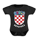 Hochwertiges Baby Body - Kroatisches Wappen Hrvatska T-Shirt Kroatien Trikot Geschenk