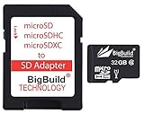 BigBuild Technology 32GB Ultra schnelle 80MB/s MicroSD Speicherkarte für Samsung Galaxy S4 Mini GT-I9195 Mobile, SD Adapter im Lieferumfang