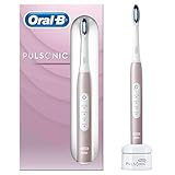 Oral-B Pulsonic Slim Luxe 4000 Elektrische Schallzahnbürste für gesünderes Zahnfleisch in 4 Wochen, 3 Putzmodi inkl. Sensitiv & Aufhellen, Timer, Frustfreie Verpackung, roseg