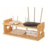 FMOGQ Schwebendes Regal, Wandmontage, TV-Schrank, Medienkonsole, 2 Etagen, WiFi-Fernbedienung, Aufbewahrungsbox für Schlafzimmer, W