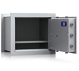 SafeHero Wandtresor Klasse 1 VDs EN 1143-1 Secureo Strix Pro 2 | H430xB490xT387 | Schlüsselschloss | VDs Zertifiziert | versteckbare, Flache Vorderseite & umlaufender F