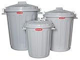 Curver Abfalltonne mit Deckel grau, Inhalt: 46,00 Liter, TP-3253924126074_I794081_V