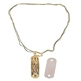 Belika Halskette-Metall Ersatz Halskette Anhänger für F-itbit F-lex 2 Modeaccessoire(Gold)