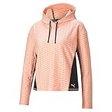 PUMA Damen Train Flawless Pullover Hoodie T-shirt, Elektro Peach, XL