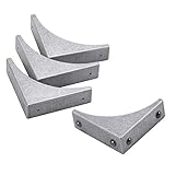 luluxing Möbel-Eckenschutz, Möbeleckenschutz, Metallbox, Möbeleckenschutz, Schreibtischkantenschutz, Möbeleckenschutz, Metall, 4 Stück