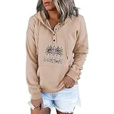 MEIYIKELO Pullunder Damen - Hoody Damen mit Kapuze Women's Sports Apparel Vintage Sweater Island Pullover Damen Pullover Damen sexy elegant Damen Tunika Lang