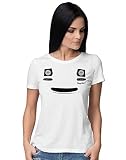 BLAK TEE Damen MX5 Miata Smile Face Funny T-Shirt L