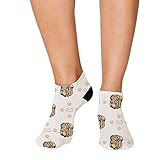 No Show Socks Shar Pei Hundeknochen Pfoten Polyester Knöchelsocken Damen & Herren Crazy Fun Socken Einheitsgröß