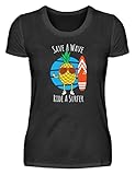 Ride A Surfer Cool Ananas - Damenshirt -L-Schw