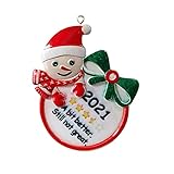 FEIZAO Weihnachtsanhänger Weihnachtsdeko Basteln Weihnachtsschmuck 2021 Christbaumanhänger DIY Weihnachtsbaum Deko Hängende Charms Geschenkanhänger Aufhäng