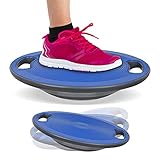 Faziango Fitness Balance Board Ø 40cm, Blau Yoga Board für Stabilitätstraining Ganzkörpertraining Balance Übung