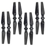 lifebea Drohnenpropeller 1 Pack 4 Paare von 4730F Kohlefaser Schnellspanner Faltbare Propeller, geeignet for Drohstoffzubehör CW + CCW CF R