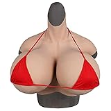 HHJY Crossdresser Silikon Brust Formen, Z Cup Big Fake Boobs Brustplatten Für Cosplay Titten Shemale Transgender Drag Queen T