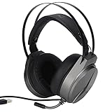 SALUTUY Gaming-Headset, Geräuschunterdrückung, Gaming-Kopfhörer, Rauschunterdrückung, bunt, RGB-schillernder Leuchteffekt für Win 7 für Win 8 für Win10