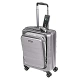 Kabinenkoffer, 55 x 40 x 20 cm, Handgepäck, Trolley, starr und leicht, 4 Rollen, Doppelrollen, um 360° drehbar, TSA-Schloss Sulema USB, American Tourister/Ryanair Kab