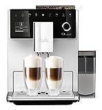Melitta CI Touch F630-101 Kaffeevollautomat mit Milchbehälter | Flüsterleises Mahlwerk | One Touch Funktion | 10 Kaffeevariationen | TFT-Farbdisplay | Silb