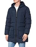 Marc O'Polo Herren Steppmantel mit Daunen-Federn-Füllung, Herren Wintermantel aus wasserabweisendem Material, Daunenmantel im Puffer-Stil, Blau (Blau 896), XXL