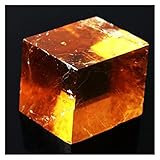 Rauer Stein 30G-100G Natürlicher transparenter gelber optischer Calcit-Kristall-Trommelstein-Mineral-grobes Proben Geschenk (Color : Yellow 80 100g)