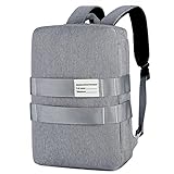 ZPDD Laptoptasche Wasserdichter Rucksack für 14 15,6 17 Zoll Laptoptasche Multifunktions Notebooktasche Herren Damen Laptop Airbag Stoßfeste Tasche (Color : Gray, Size : 17.3inch)