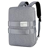 ZPDD Laptoptasche Wasserdichter Rucksack für 14 15,6 17 Zoll Laptoptasche Multifunktions Notebooktasche Herren Damen Laptop Airbag Stoßfeste Tasche (Color : Gray, Size : 17.3inch)