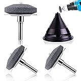 【Neu aktualisiert】 Rasenmäher Klingenschärfer mit Metall Schallwand, Mäher Klingebalancer, Universeller Mehrfach Scharfer Rotary Rasenmäher Schärfer Irgendein Bohrmaschine & Handb