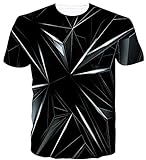 Loveternal 3D T-Shirt Herren Geometric T-Shirt 3D Druck Tee Shirt Cool Grafik Kurzarm Oberseiten T-Stücke 3XL