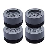 Schwingungsdämpfer Waschmaschine, 4 Stück Antivibrationsmatte, Antirutschmatte Rutschfeste Anti Vibrationsdämpfer Vibration Dämpfer Pads Gummi Fußp