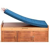 Gartenbank Kissen 2-Sitzer 3-Sitzer, Essning-Terrassenbank-Stuhlkissen-Pad Lange Sitzstuhl-Sitzpolster for Innen-Außenküche Swing (Color : H, Size : 100x30x5cm)