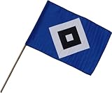 FAHNE FLAGGE 30x45 cm mit Stock HAMBURGER SV HSV