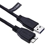 USB-B-Kabel Kompatibel mit Toshiba Canvio Basics, Bereit, HDTB110EK3BA, HDTB305EK3AA, HDTB310EK3AA, HDTD210ES3EA, HDTU110EKWC1, Transcend StoreJet 25M3, 25H3, 25A3, 25D3, 25S3, 35T3, 35U3 (0.5m)