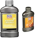 Liqui Moly 1552 Kunststoff »Wie Neu« (schwarz) 250 ml & 1554 Lederpflege 250